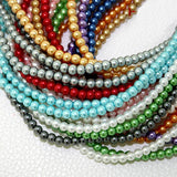 Glass Pearls Round Beads for Jewelry Making DIY Findings