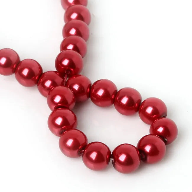 Glass Pearls Round Beads for Jewelry Making DIY Findings
