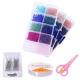 Glass Bicone Beads Austria Crystal Faceted Beads Set for Jewelry Making