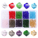 Glass Bicone Beads Austria Crystal Faceted Beads Set for Jewelry Making