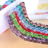 Glass Crystal Square Beads Spacer for Jewelry Making DIY Cube Bead & Necklace
