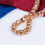 Glass Crystal Square Beads Spacer for Jewelry Making DIY Cube Bead & Necklace