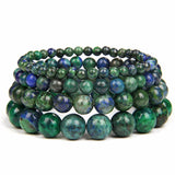 4/6/8/10mm Green Phoenix Lapis Lazuli Beaded Bracelet