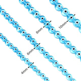 4-10mm Lampwork Glass Beads Evil Eye for DIY Jewelry Making