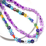 4-10mm Lampwork Glass Beads Evil Eye for DIY Jewelry Making