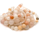 Brown Wood Grain Stone Beads 4-10mm Round Loose Beads for DIY Jewelry