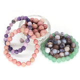 Natural Round Stones 4/6/8/10mm Loose Beads for Jewelry Making DIY Bracelet