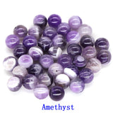 Natural Round Stones 4/6/8/10mm Loose Beads for Jewelry Making DIY Bracelet
