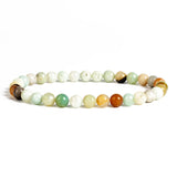 4/6/8/10mm Multicolor Amazonite Beads Bracelet - Healing Yoga Charm Bangle