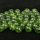 Green Cracked Natural Stone Loose Spacer Beads 15in