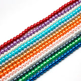 4/6/8/10mm Pearlized Round Glass Beads for Jewelry Making