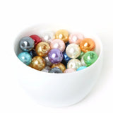 4/6/8/10mm Pearlized Round Glass Beads for Jewelry Making
