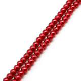 4/6/8/10mm Pearlized Round Glass Beads for Jewelry Making