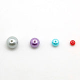 4/6/8/10mm Pearlized Round Glass Beads for Jewelry Making