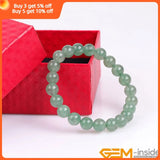 Green Strawberry Quartz Chakra Beads Bracelet 7 1/2inch
