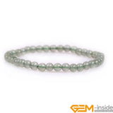 Green Strawberry Quartz Chakra Beads Bracelet 7 1/2inch