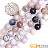 Natural Parral Dendritic Agates Beads 15 Inch