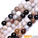 Natural Parral Dendritic Agates Beads 15 Inch