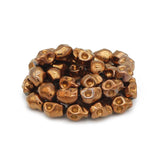 4/6/8MM Copper Natural Stone Skull Head Hematite Spacers Charm Loose Beads