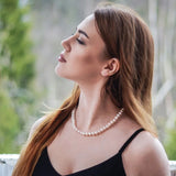 Pearl Choker Necklace Minimalist Clavicle Chain