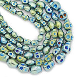 8MM Green Hematite Skull Head Spacer Beads for Jewelry Making