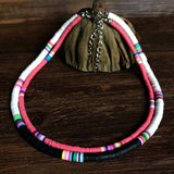 Polymer Clay Choker Necklace in 20 Colors