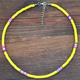 Polymer Clay Choker Necklace in 20 Colors