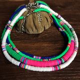 Polymer Clay Choker Necklace in 20 Colors