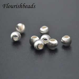 925 Silver Round Spacer Beads DIY Jewelry Findings