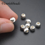 925 Silver Round Spacer Beads DIY Jewelry Findings