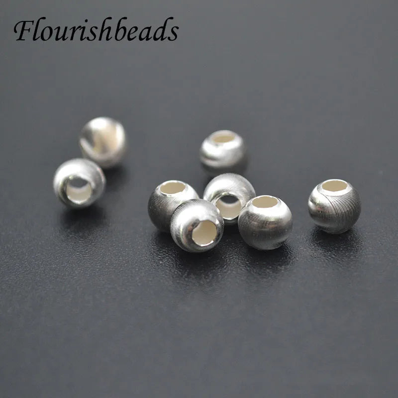 925 Silver Round Spacer Beads DIY Jewelry Findings