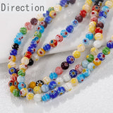 4/6/8mm Thousand Flower Glass Round Beads Loose Beads
