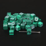 4/6/8mm Cube Stone Beads Jaspers Square Quartz Turquoises Loose Beads Charms