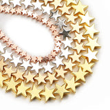 Star Shape Hematite Spacer Beads Silver Plated 4/6/8mm