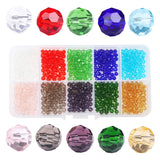 4/6/8mm MixColor Crystal Beads Kit DIY Jewelry Making Spacer Loose Faceted Glass