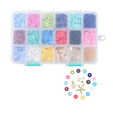 Polymer Clay Beads for Diy Jewelry Making - 15 Colors Pendant Round Gasket Beads