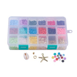 Polymer Clay Beads for Diy Jewelry Making - 15 Colors Pendant Round Gasket Beads