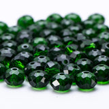 8mm Faceted Crystal Rondelle Beads for Jewelry Making DIY