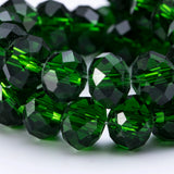 8mm Faceted Crystal Rondelle Beads for Jewelry Making DIY