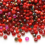 Rondelle Faceted Glass Beads 4/6/8mm Loose Spacer Crystal Round Beads