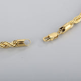 Stainless Steel Minimalist Twist Rope Chain Necklace For Men