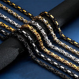 4/6/8mm Stainless Steel Box Chain Necklace For Men