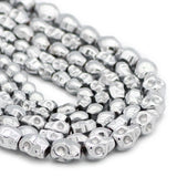 Silver Skull Hematite Stone Spacer Beads for DIY Jewelry Making