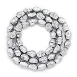 Silver Skull Hematite Stone Spacer Beads for DIY Jewelry Making