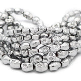 Silver Skull Hematite Stone Spacer Beads for DIY Jewelry Making