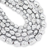 Silver Skull Hematite Stone Spacer Beads for DIY Jewelry Making