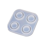 4/6 Grid Rings Shape Silicone Epoxy Mold UV Resin Moulds Pendant Tools Jewelry