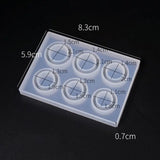 4/6 Grid Rings Shape Silicone Epoxy Mold UV Resin Moulds Pendant Tools Jewelry