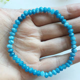 6MM Hemimorphite Larimar Bracelet Boho Yoga Gemstone Vintage Bead Jewelry