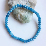 6MM Hemimorphite Larimar Bracelet Boho Yoga Gemstone Vintage Bead Jewelry